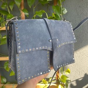 Rebecca Minkoff- Nanine Studded Shoulder Bag Leather/suede Tote